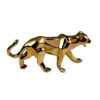 Geometrisch Tijger Kubisme Beeld Goud – Moderne Kubistische Figuur
