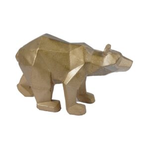 Geometrisch Gouden Beer Beeld