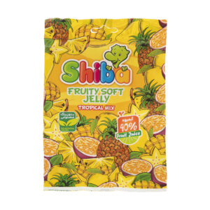 Halal Gummy Snoep – Tropische Mix – Shiba (160g, 15 stuks)