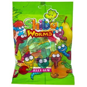 Halal Gummy Snoep – Wormen Fruitgelei – Shiba (160g, 15 stuks)