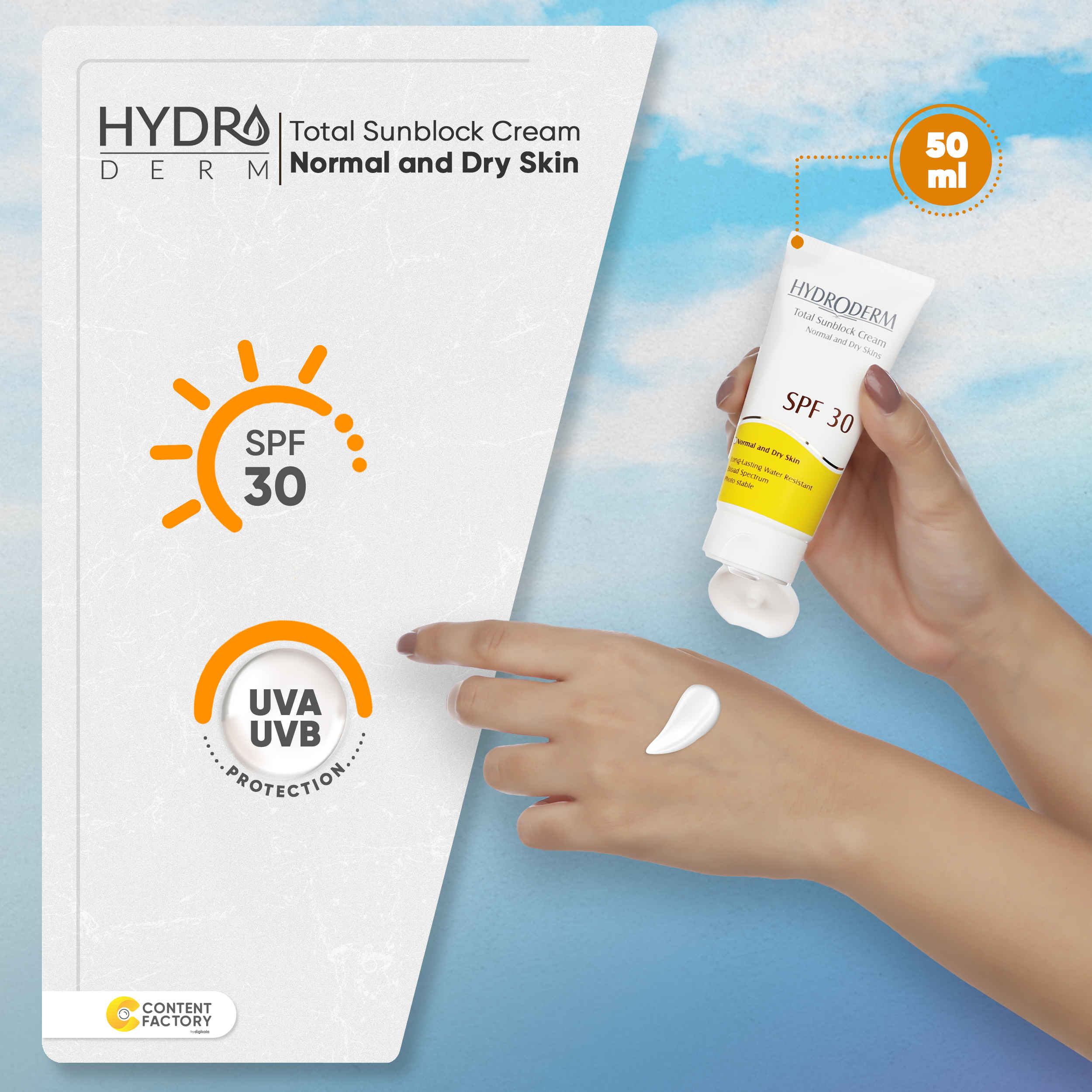 Hydroderm Zonnecrème Totale Zonbescherming SPF30