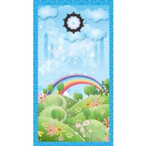 Islamitische Gebedsmat Sajadah voor Kinderen Regenboog Blauw