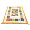 Handgeknoopt Perzisch Kheshti Gabbeh tapijt - Geometrisch, Crème, Wol