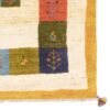 Handgeknoopt Perzisch Kheshti Gabbeh tapijt - Geometrisch, Crème, Wol