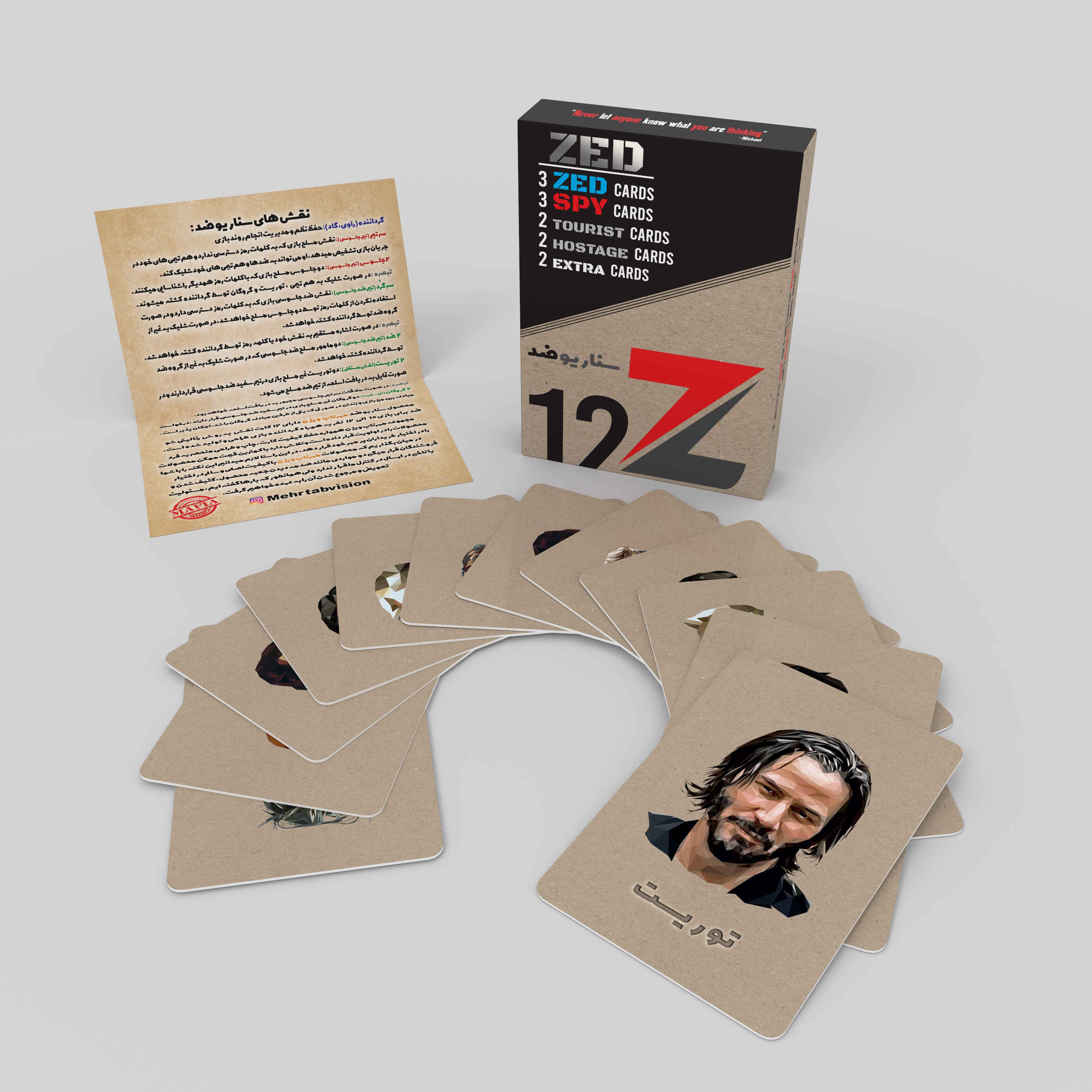 Maffia Kaartspel Zed Scenario (Farsi)
