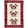Handgeknoopt Perzisch Gabbeh tapijt - Vogels & bloemen, Crème, Wol