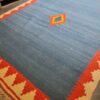 Echte geometrische Perzische Kelim uit Tabriz, handgeweven