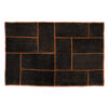 Hedendaags Patchwork Tapijt Donkerbruin – Wol
