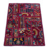 Vintage Patchwork Tapijt Karmozijnrood – Wol