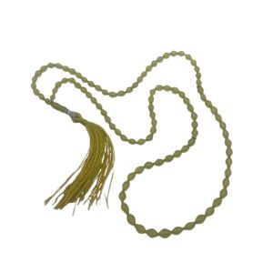 Islamitische Afghaanse Shah Maghsoud Rozenkrans met 101 Gebedskralen Tasbih Geel