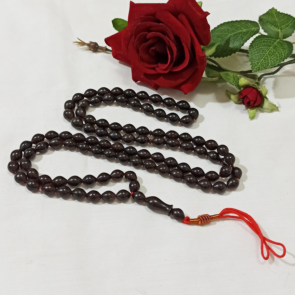 Islamitische Afghaanse Shah Maghsoud Rozenkrans met 101 Gebedskralen Tasbih Hamta