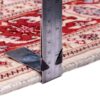 Handgeknoopt Perzisch Tabriz Tapijt (Lachak Toranj Bloemenmedaillon) - Rode Zijde & Wol