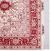 Handgeknoopt Perzisch Tabriz Tapijt (Lachak Toranj Bloemenmedaillon) - Rode Zijde & Wol
