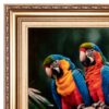 Handgeknoopt Perzisch Wandtapijt uit Tabriz ‘Papegaaien’