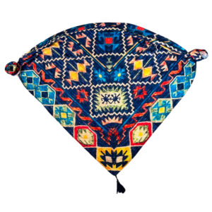 Traditionele Sjaal voor Dames – Kilim Ontwerp, Marineblauw