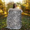 Fluwelen Deken Zacht & Licht voor Bank – Zebra Print