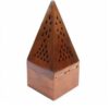 Houten Esfand en Bakhoor Brander – Piramide Goud