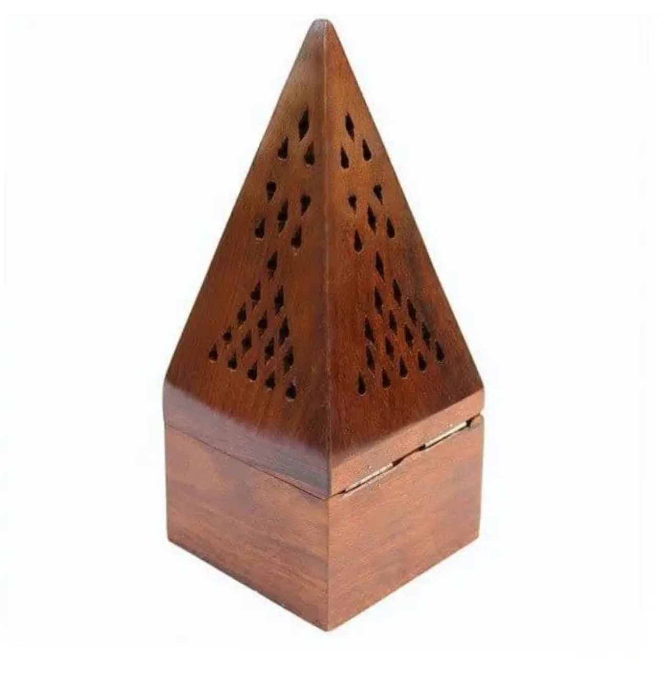 Houten Esfand en Bakhoor Brander – Piramide Goud