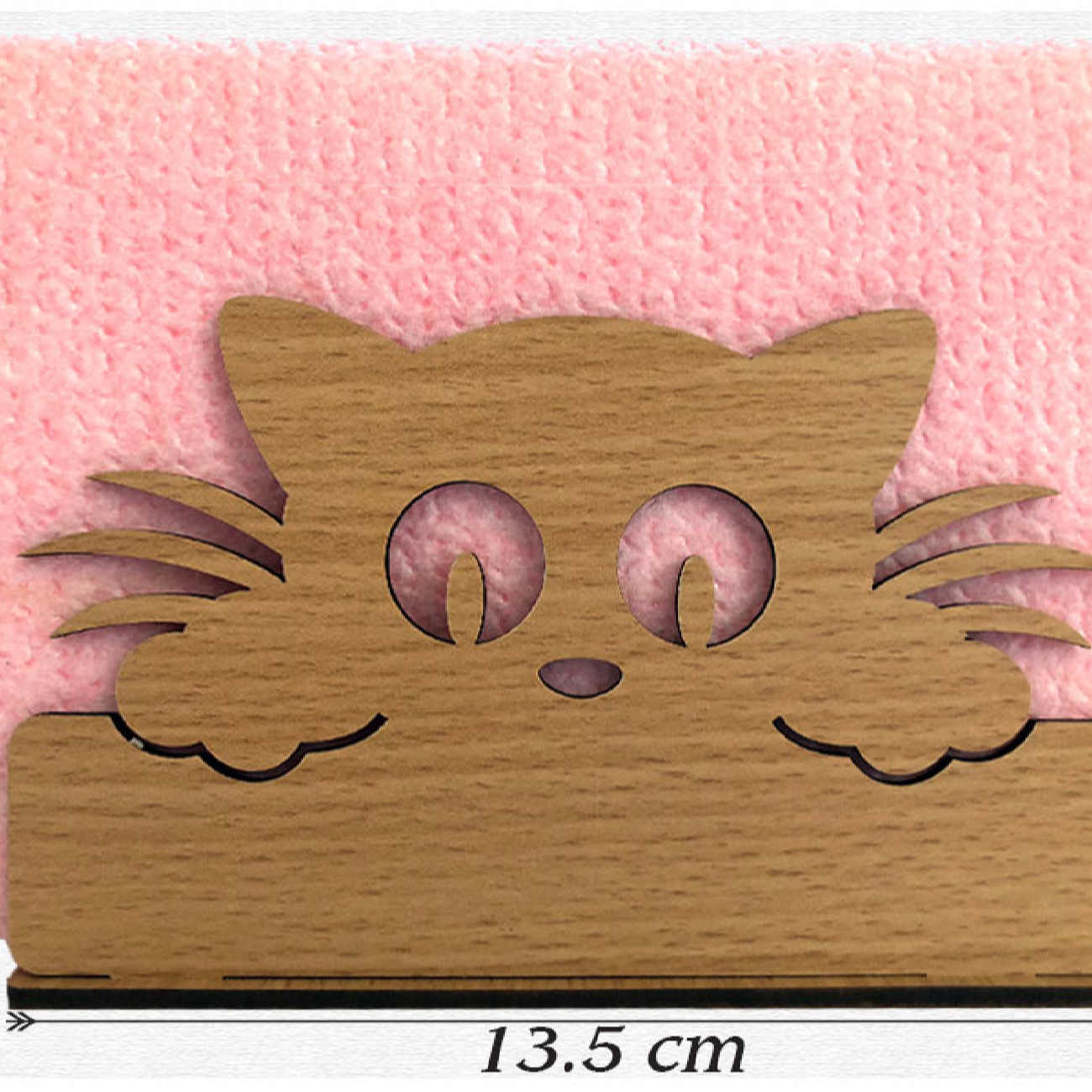 Houten Tissuedoos Houder – Kat Ontwerp voor Uw Huis