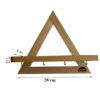 Decoratieve & Handgemaakte Muur Sleutelhouder met 4 Haken