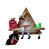 Decoratieve & Handgemaakte Muur Sleutelhouder met 4 Haken