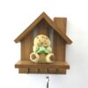 Decoratieve & Handgemaakte Muur Sleutelhouder met Plank & Huisje Ontwerp