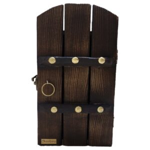 Handgemaakte Perzische Houten Muur Sleutelhouder – Oud Huisdeur