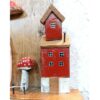 Decoratieve & Handgemaakte Muur Sleutelhouder met Huisje & Paddenstoel Ontwerp