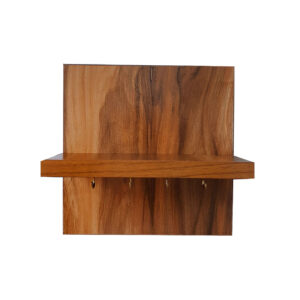 Decoratieve & Handgemaakte Muur Sleutelhouder met Plank & 4 Haken