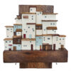 Decoratieve & Handgemaakte Muur Sleutelhouder met Dorp Ontwerp