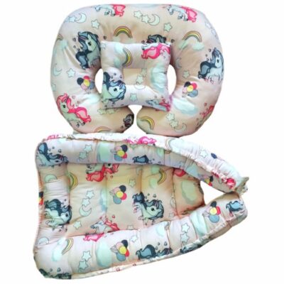 3-Delige Katoenen Baby Loungerset Model Eenhoorn