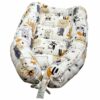 3-Delige Katoenen Babynest Set met Dierontwerp