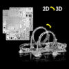 3D Metalen Puzzel – Achtbaan Modelbouwkit