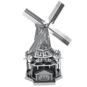 3D Metalen Puzzel – Windmolen, Geschikt voor Kinderen & Volwassenen
