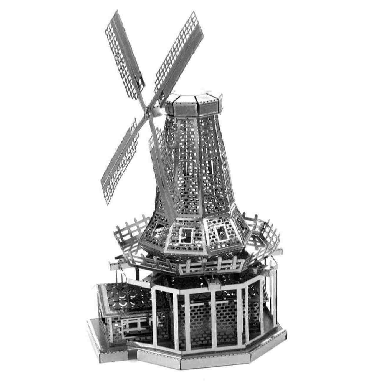 3D Metalen Puzzel – Windmolen, Geschikt voor Kinderen & Volwassenen