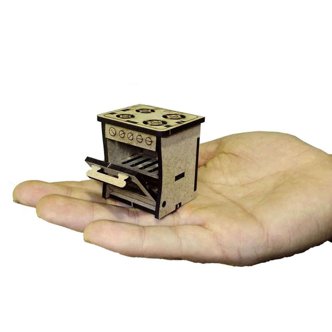 Houten 3D Puzzel Model – Keuken, 41 Stukjes