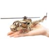 Houten 3D Puzzel Model – Helikopter, 49 Stukjes