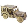 Houten 3D Puzzel Model – Militaire Jeep, 78 Stukjes