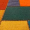 Geometrische Perzische Kelim, artistiek handgeweven van wol