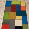 Geometrische Perzische Kelim, artistiek handgeweven van wol