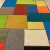 Geometrische Perzische Kelim, artistiek handgeweven van wol