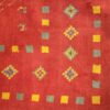Authentiek handgeknoopt Perzisch geometrisch Gabbeh tapijt - Met rand, Rood, Wol