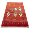 Authentiek handgeknoopt Perzisch Kheshti Gabbeh tapijt - Geometrisch, Rood, Wol