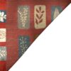 Authentiek handgeknoopt Perzisch Gabbeh tapijt - Bladmotieven, Rood, Wol