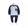 Baby Jongens Kledingset – Groen Gestreept
