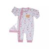 Baby Meisjes Jumpsuit met Hoedje en Lange Mouwen