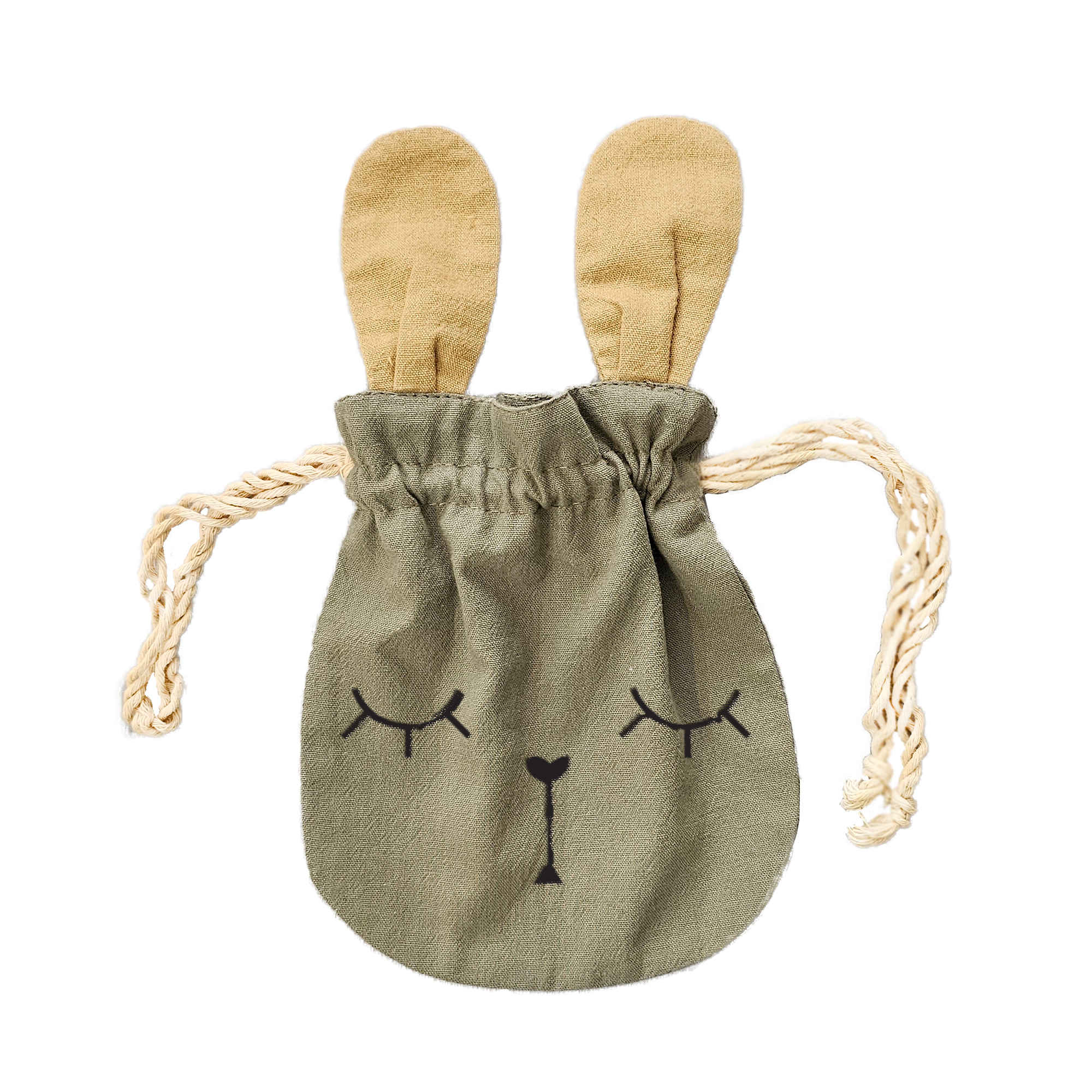 Meisjes Tuinjurk Set – Crème met Konijnen Tas