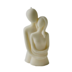 Handgemaakte Sculptuurkaars – Liefdes Omhelzing