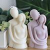 Handgemaakte Sculptuurkaars – Liefdes Omhelzing