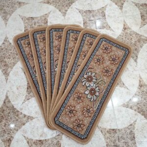 Trapmatten Binnen – Perzisch Geïnspireerd Bloemmotief, Set van 6